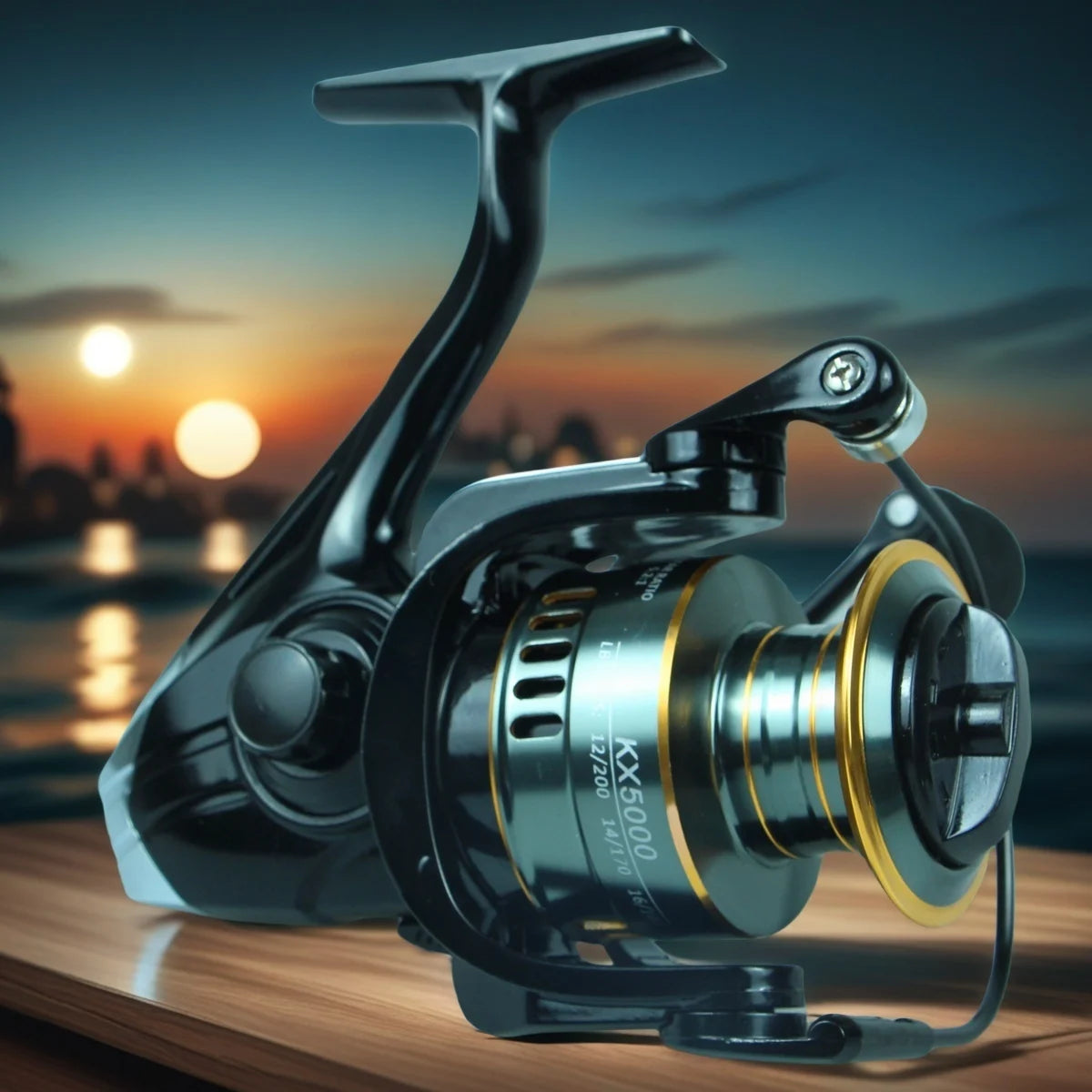 Spinning Fishing Reel 1000-7000 Series Ultralight Super Powerful Metal Spool Eva Handle Spinning Reels Saltwater