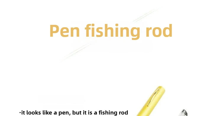 Steel Pen Fishing Rod Cross-border Mini Ice Fishing Rod Pocket Raft Rod Portable Gift Fishing Rod 1 Meter  Rods