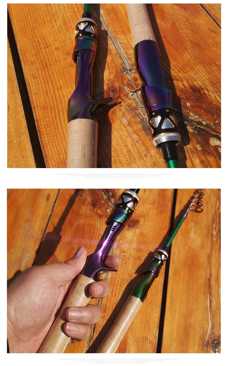 Shawto Fishing Rod Spinning Lure Rod 1.68 1.98m 6 Section Carbon Fiber Super Hard Light Casting Rod Baitcasting Rod Gift Rod Tip