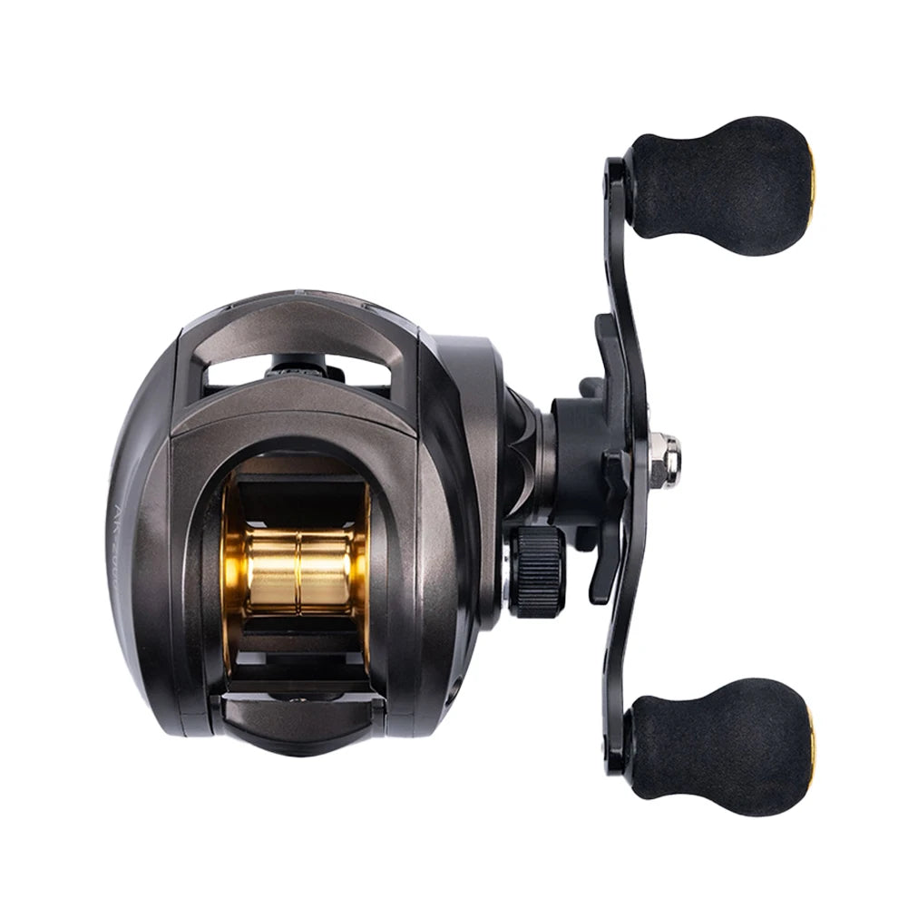 Baitcasting Reel Metal Bearing Aluminum Water Droplet Wheel Anti-explosion Line 7.2:1 High Rotational Speed Ratio Fishing Tackle