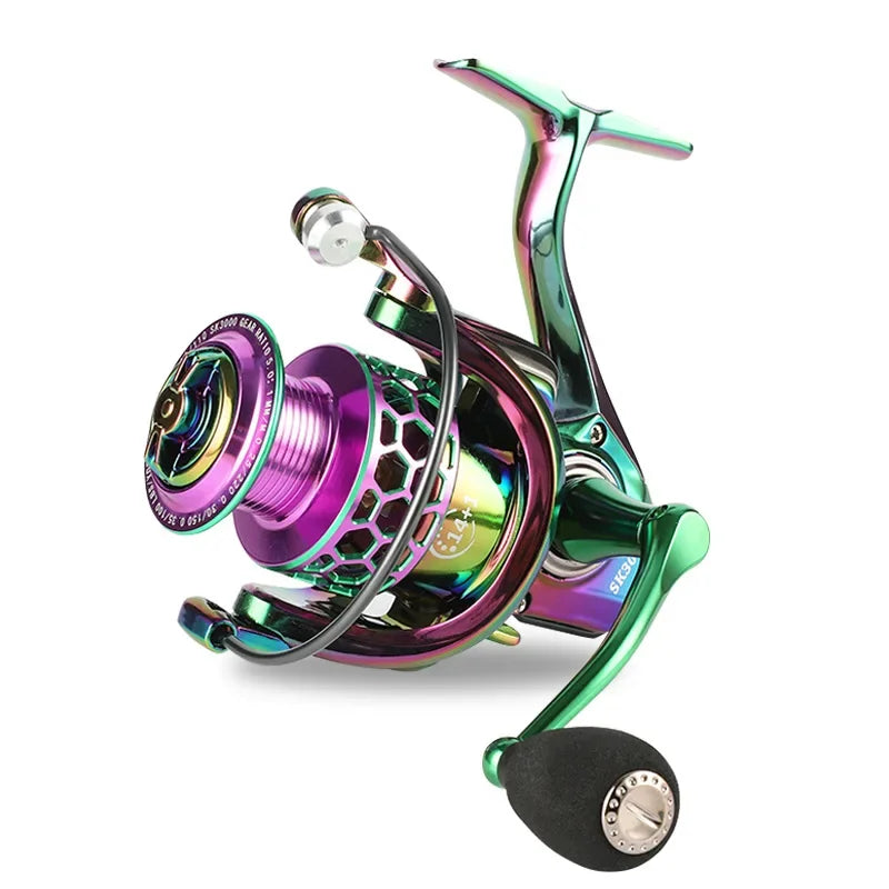 ZWICKE All Metal Imitation Wheel 15KG Max Drag Power 14+1 Ball Bearings Fishing Reel Fishing Rod Fishing Gear Spinning Wheel
