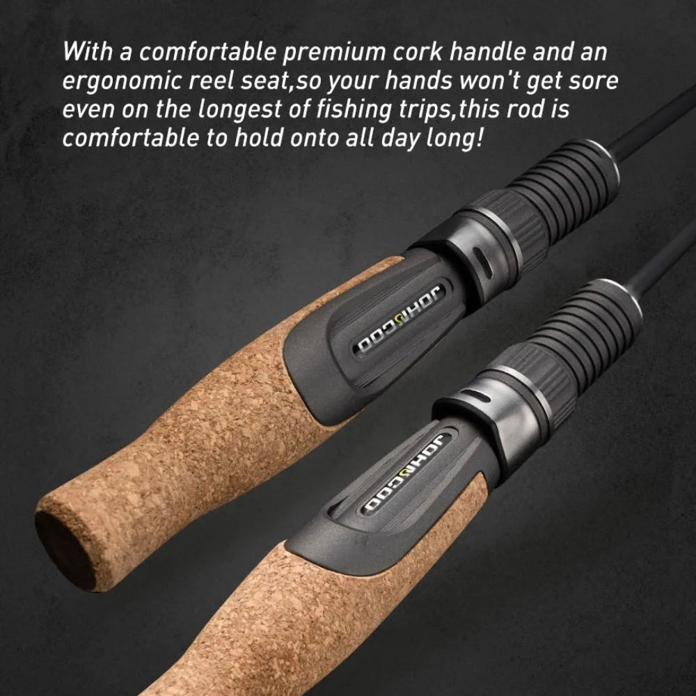UL ML Winter fishing rod soft tip 50cm Ice fishing rod with Flat tip high quality Fiber Glass tip with cork handle