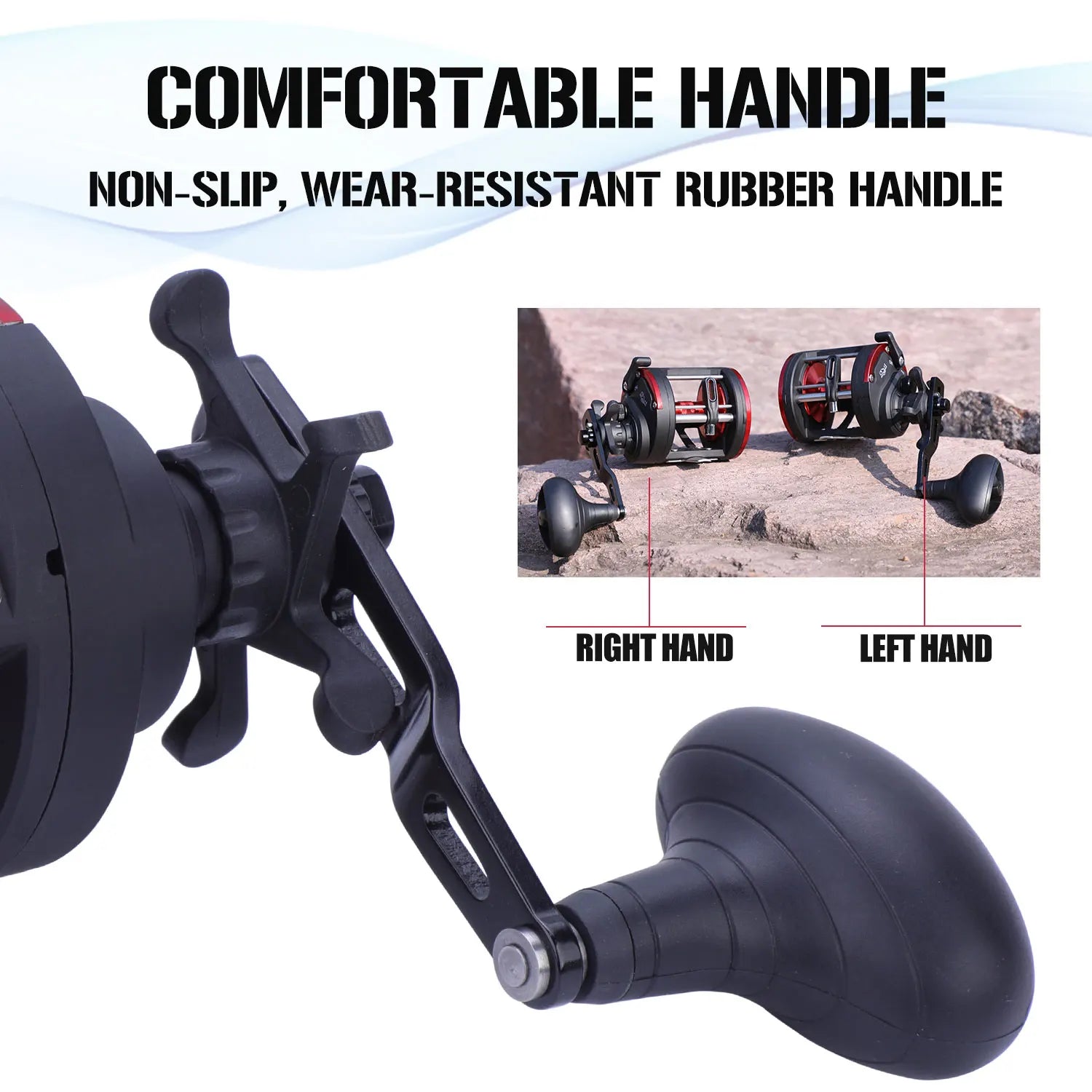 Sougayilang Trolling Fishing Reels Aluminum Alloy Spool Saltwater Drum Fishing Reel 3+1BB 3.8:1 Max Drag 25kg Fishing Tool Pesca