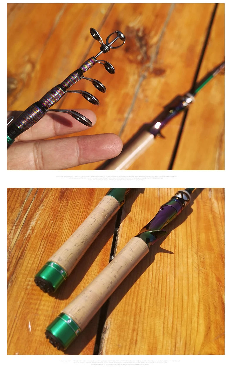 Shawto Fishing Rod Spinning Lure Rod 1.68 1.98m 6 Section Carbon Fiber Super Hard Light Casting Rod Baitcasting Rod Gift Rod Tip