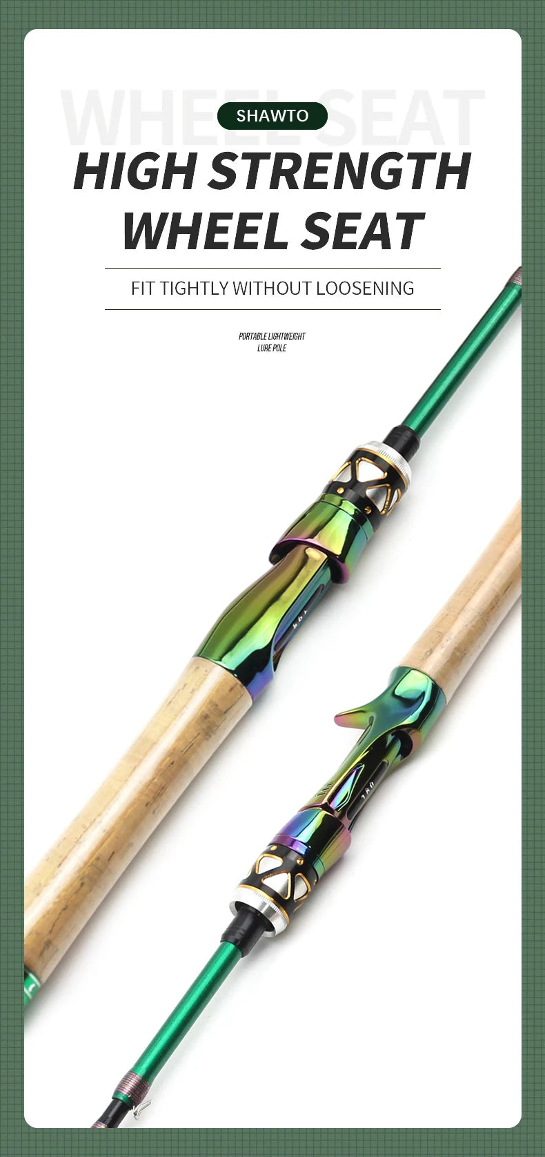 Shawto Fishing Rod Spinning Lure Rod 1.68 1.98m 6 Section Carbon Fiber Super Hard Light Casting Rod Baitcasting Rod Gift Rod Tip