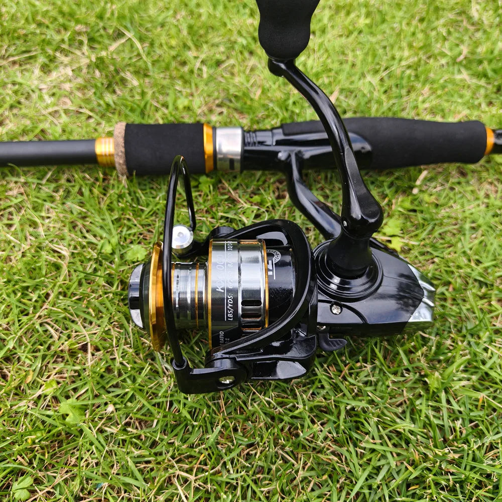 Spinning Fishing Reel 1000-7000 Series Ultralight Super Powerful Metal Spool Eva Handle Spinning Reels Saltwater