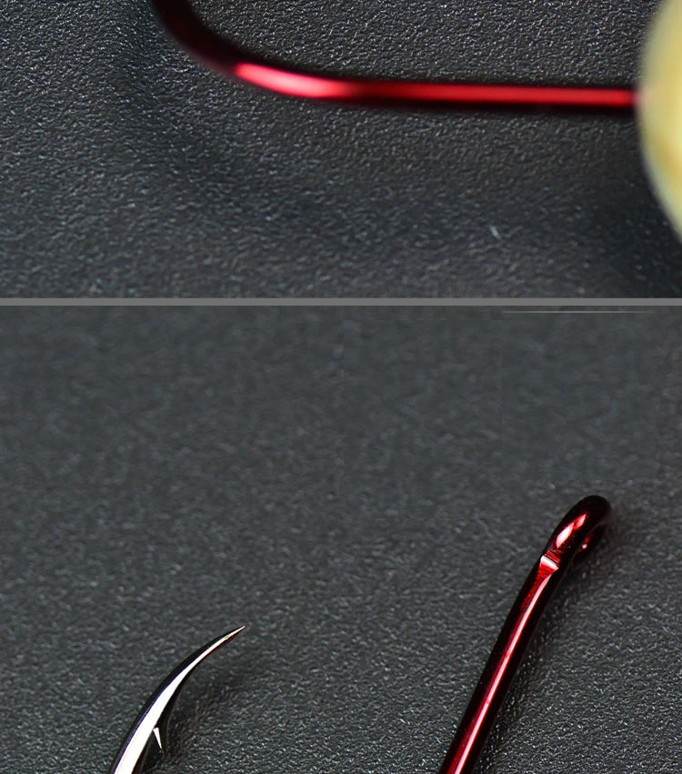 Fishing Barbed Hook Bend Mouth Triangular Fast Attack Super Needle Point Fishhook Black Seabream Bass Japan Hooks 4-8 Piece Pack
