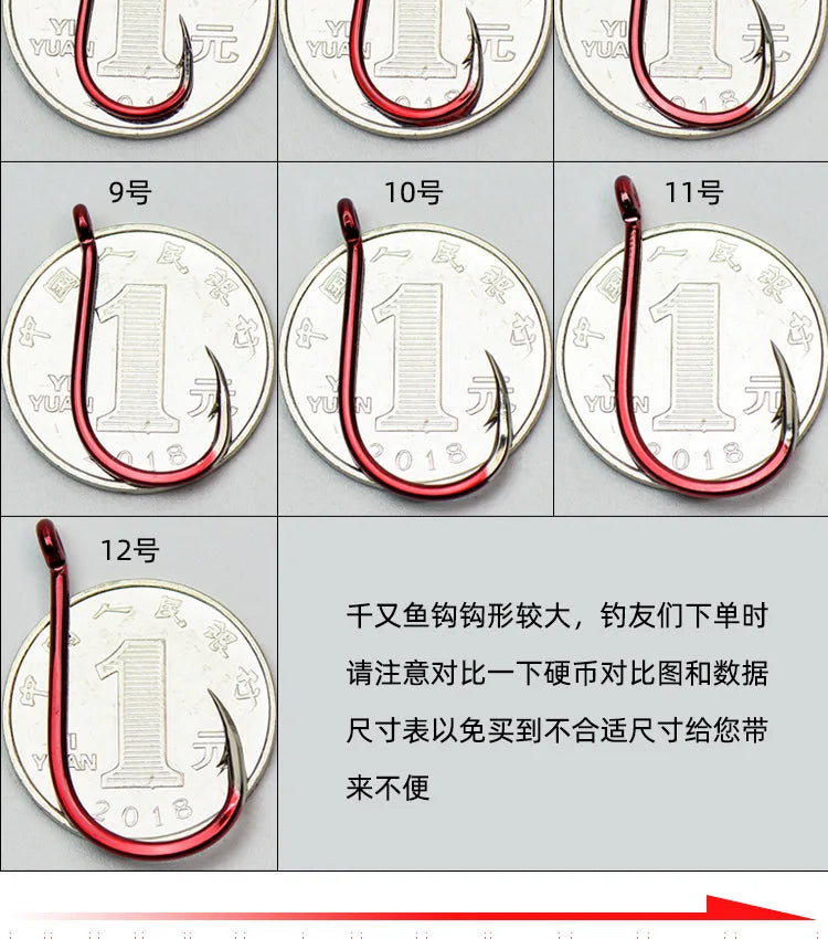 Fishing Barbed Hook Bend Mouth Triangular Fast Attack Super Needle Point Fishhook Black Seabream Bass Japan Hooks 4-8 Piece Pack