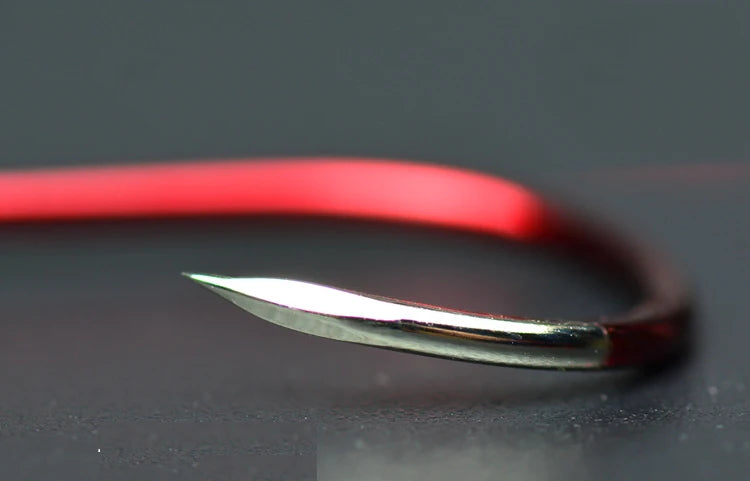 Fishing Barbed Hook Bend Mouth Triangular Fast Attack Super Needle Point Fishhook Black Seabream Bass Japan Hooks 4-8 Piece Pack