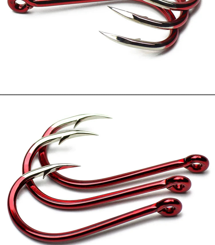 Fishing Barbed Hook Bend Mouth Triangular Fast Attack Super Needle Point Fishhook Black Seabream Bass Japan Hooks 4-8 Piece Pack