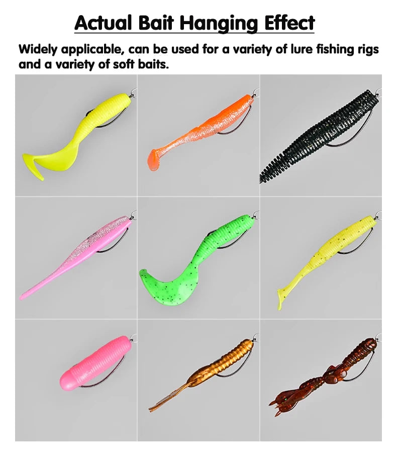 BKK 9003 & 9003CD 3X Strength Wide Gap Sharp Soft Worm Hook Jigging Offset Hooks Crank Baits Fishhook Texas Rig Bass Carp Pesca