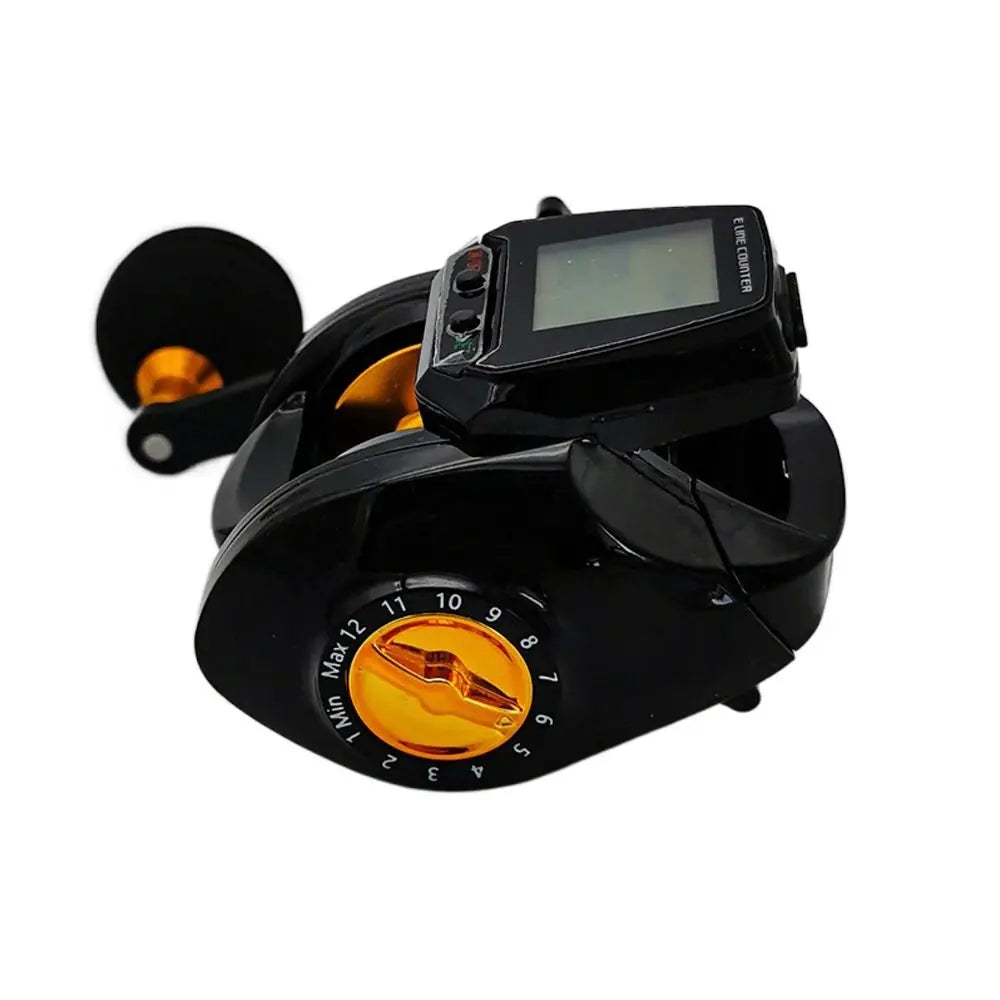 Hook Reminder Digital Fishing Baitcasting Reel Line Counter 6.3:1 Digital Fishing Reel With Line Counter Big Led Screen