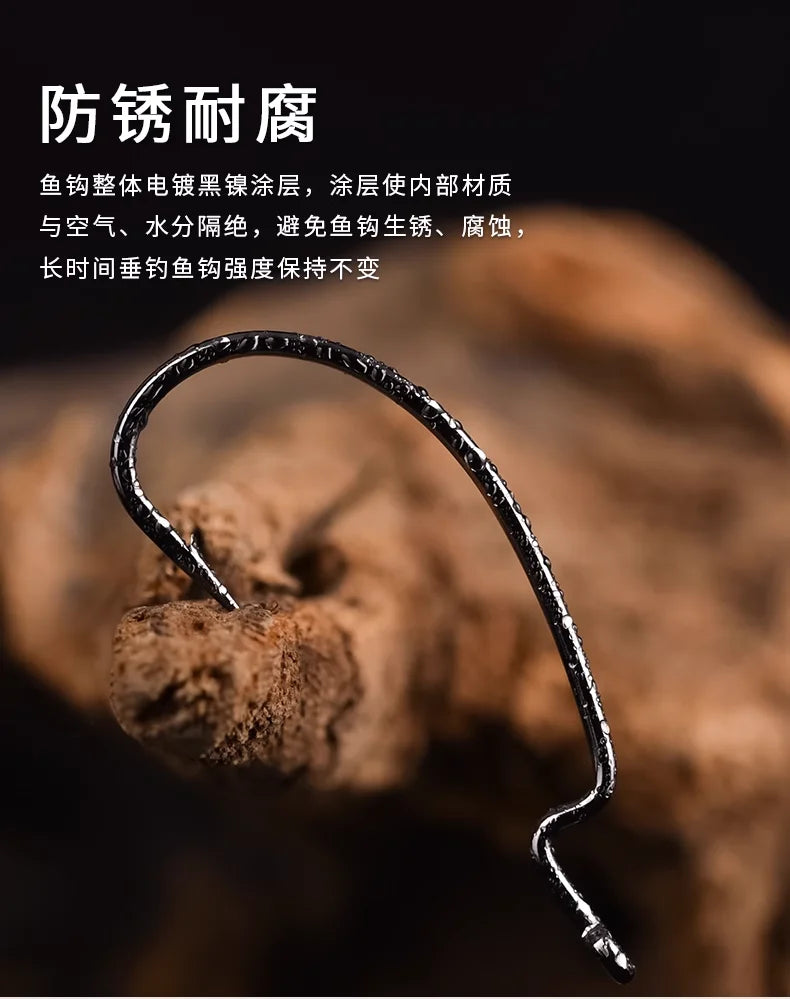 BKK 9003 & 9003CD 3X Strength Wide Gap Sharp Soft Worm Hook Jigging Offset Hooks Crank Baits Fishhook Texas Rig Bass Carp Pesca