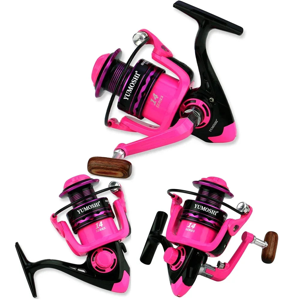 Portable Telescopic Fishing Rod Combo1.5-2.4m Fishing Rod and 2000 3000 4000 Spinning Reel Fishing Line Kit For Freshwater Pesca