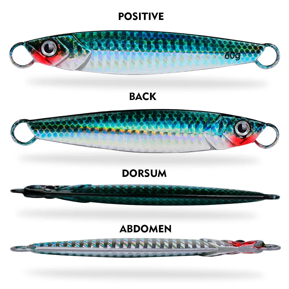 sea jigging lures Metal Jig Ideal for Sea Fishing and Boat Fishing Jigging Pesca Bait Artificial Bait Tackle