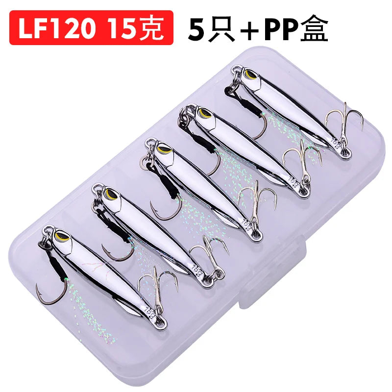Metal Jig Bait 15g 20g 30g 40g Mackerel Artificial Hard Fish Lure Sinking Far Casting Jigging Bait Spoon Spinnerbait For Fishing