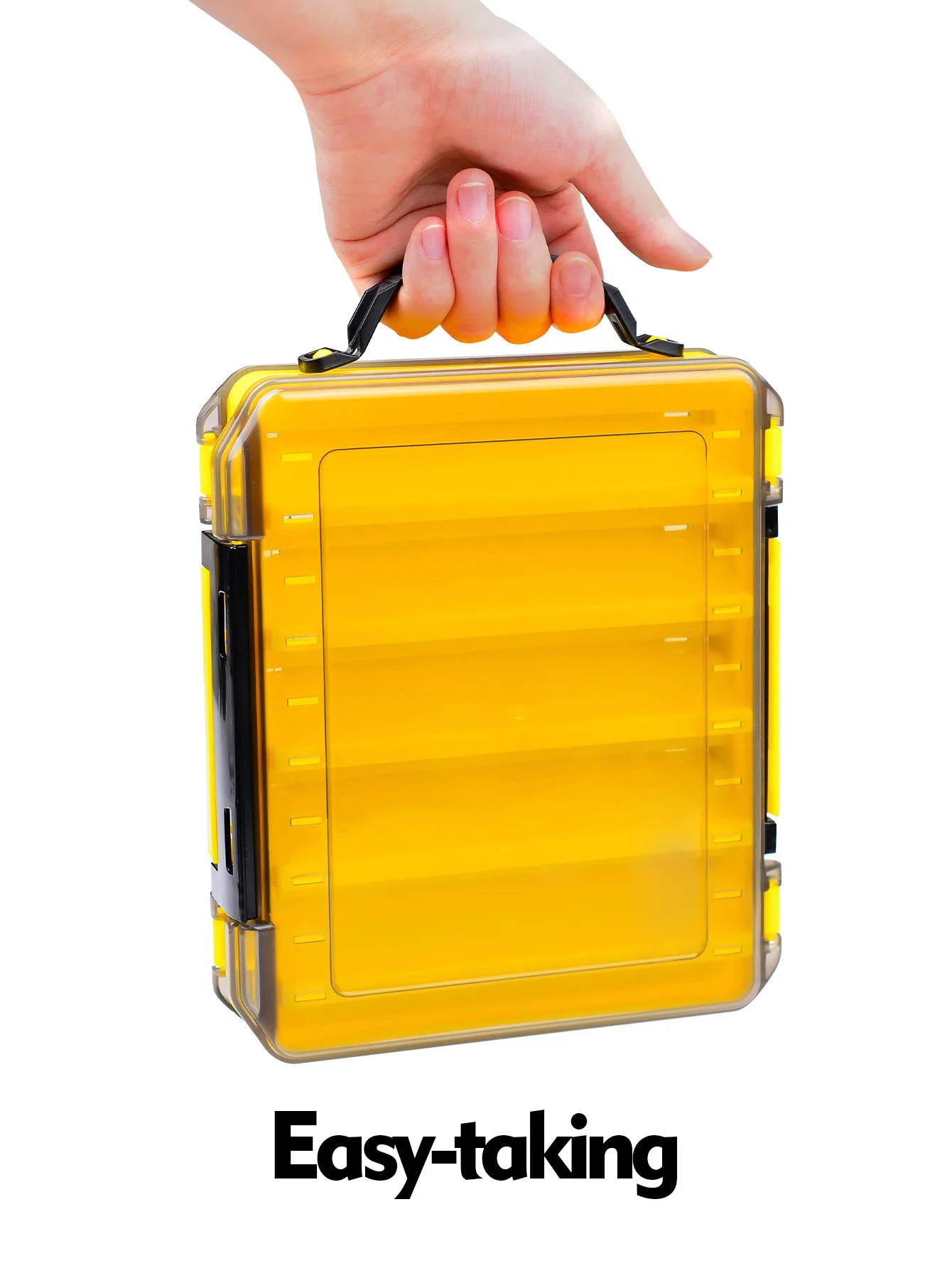 Versatile 10-Cell Double-Sided Fishing Tackle Box - Durable, Easy Access Bait & Tool Organizer for All Your Fishing Adventures