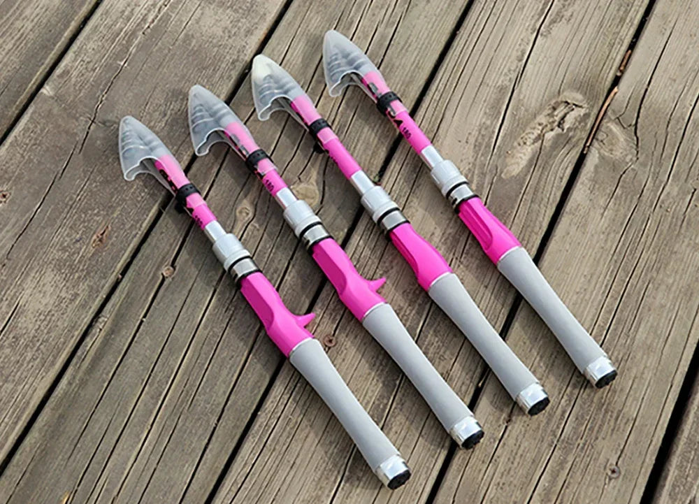 Portable Telescopic Fishing Rod Combo1.5-2.4m Fishing Rod and 2000 3000 4000 Spinning Reel Fishing Line Kit For Freshwater Pesca