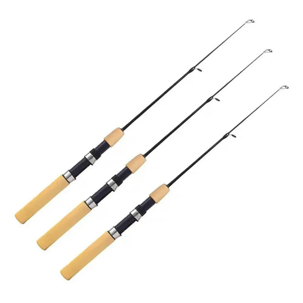 55/65/75cm Ice Fishing Pole Portable Carbon Fish Pole Light Weight River Comfortable Grip Carp Tackle Pesca Fishing Equipment