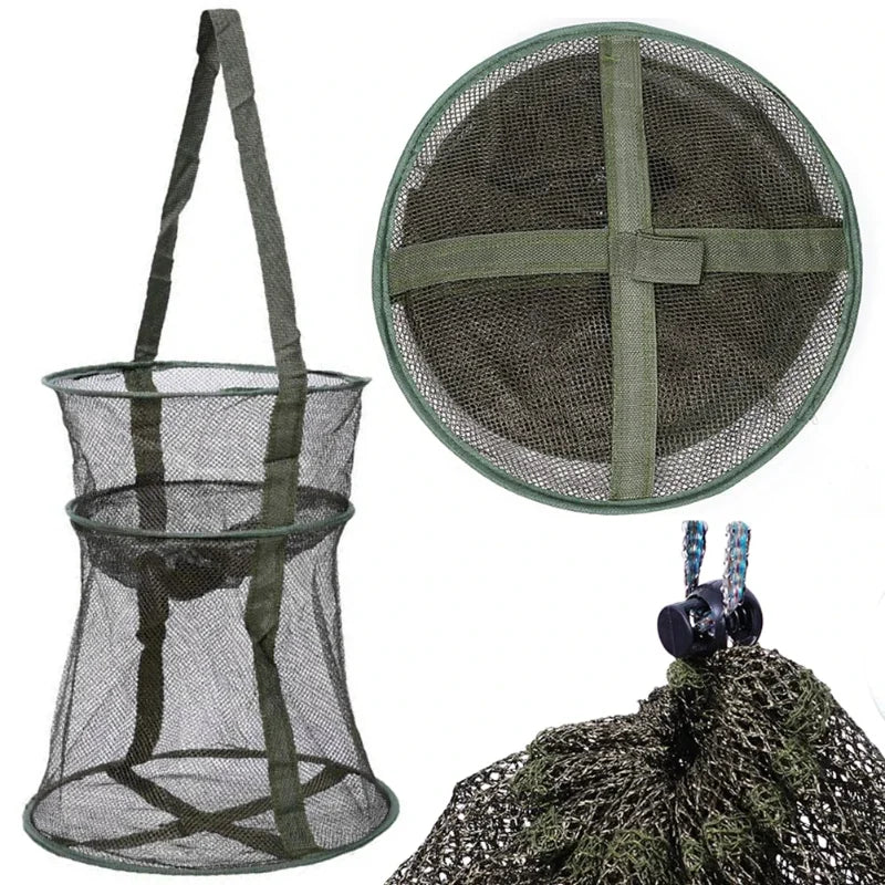 Collapsible Fishing Net Shrimp Fish Trap /Carp /Eels Traps fishing Net - Perfect Fishing Tackle for Outdoor Enthusiasts