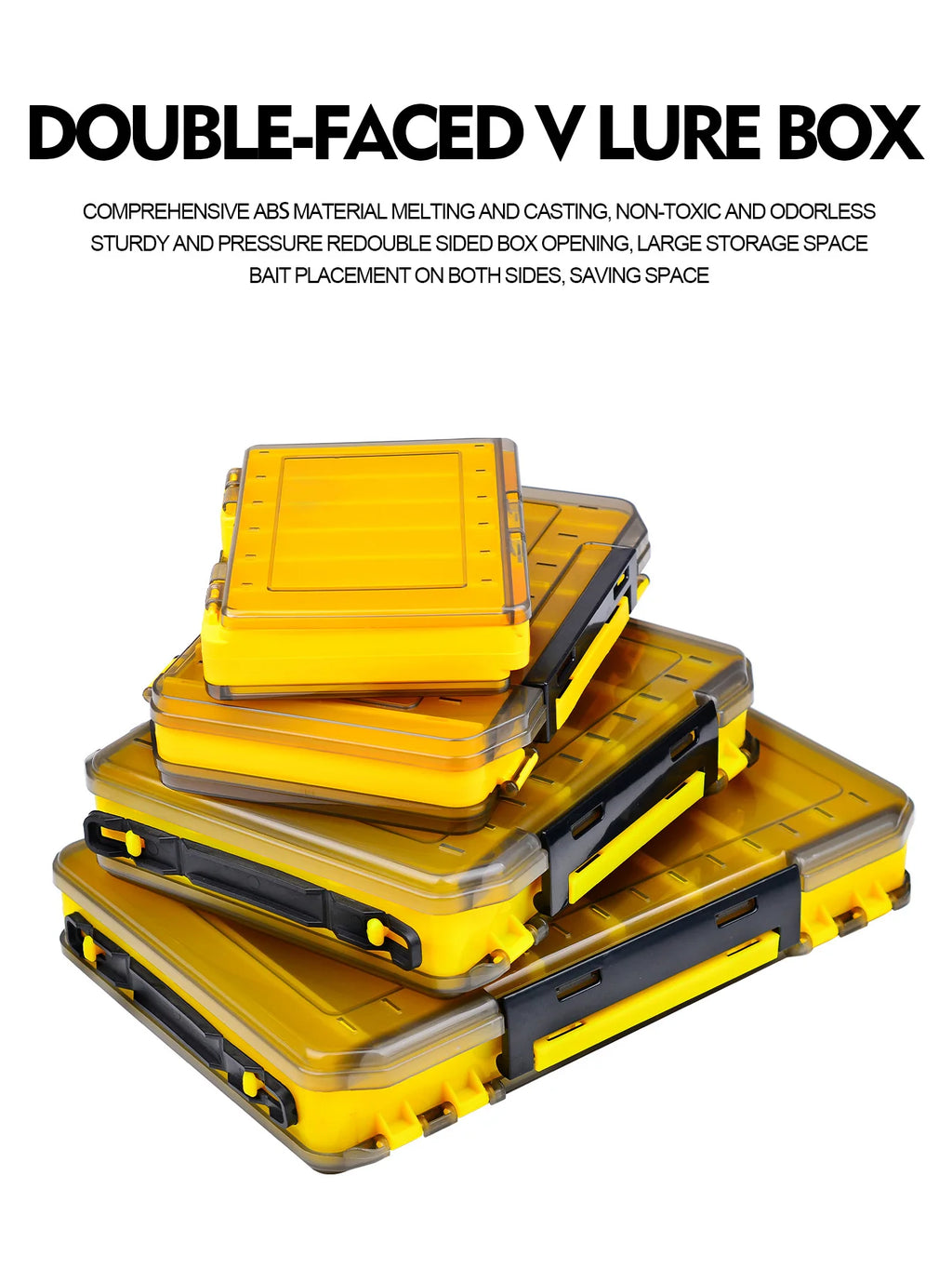 Versatile 10-Cell Double-Sided Fishing Tackle Box - Durable, Easy Access Bait & Tool Organizer for All Your Fishing Adventures