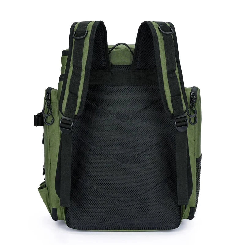 50L Fishing Bag with Rod Holders Chest Bag Fish Tackle Lure Organizer Storage Backpack Outdoor Camping Hiking Large Bagpack