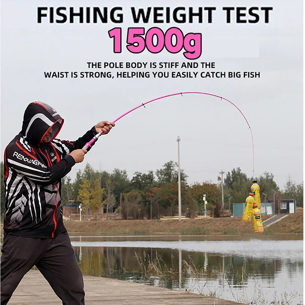 Portable Telescopic Fishing Rod Combo1.5-2.4m Fishing Rod and 2000 3000 4000 Spinning Reel Fishing Line Kit For Freshwater Pesca