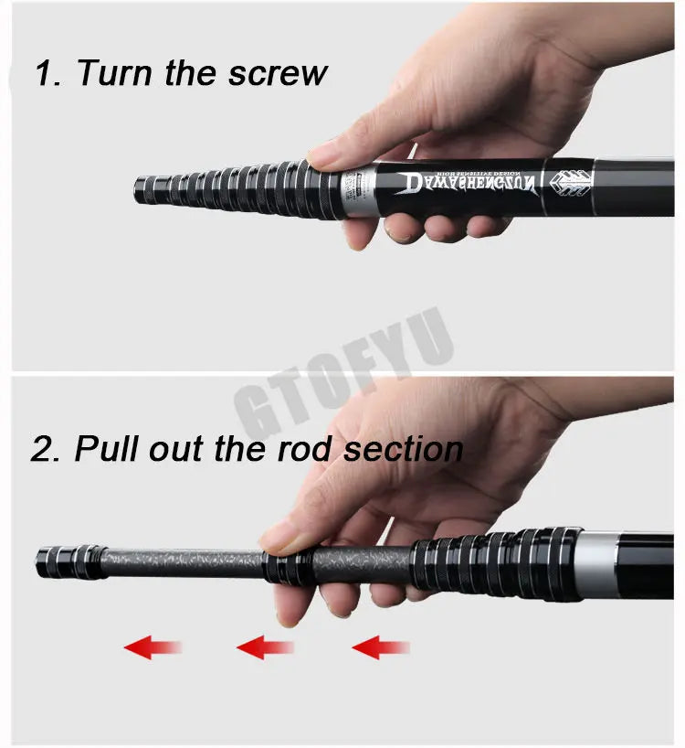 High Quality Carbon Super Light Fishing Rod Positionable Fiber Telescopic Handle Stream Pole 3.6M4.5M7.2M8M9M10M Travel Carp Rod