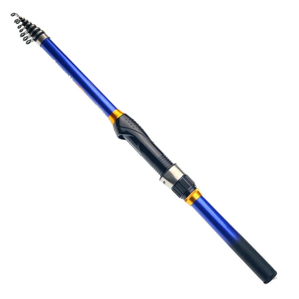 BAKAWA Telescopic Rock Fishing Rod Spinning Fly Carp Feeder Carbon Fiber Pesca 3M 2.7M 2.4M 2.1M 1.8M 1.5M Mini Travel Reel Seat