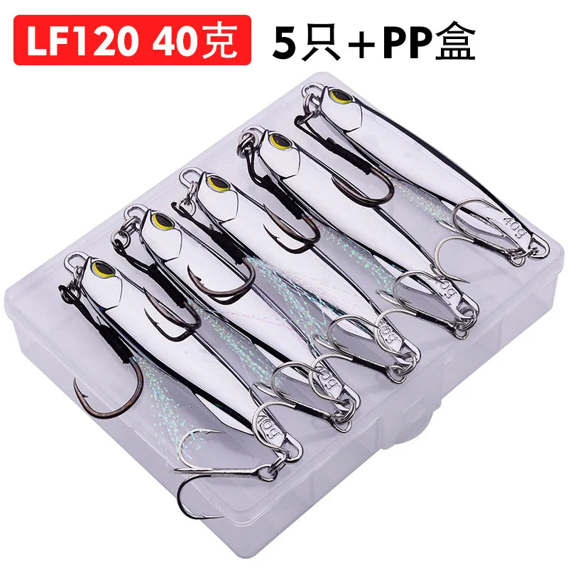 Metal Jig Bait 15g 20g 30g 40g Mackerel Artificial Hard Fish Lure Sinking Far Casting Jigging Bait Spoon Spinnerbait For Fishing