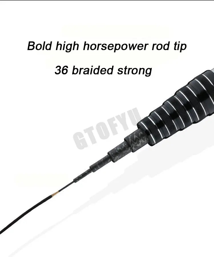 High Quality Carbon Super Light Fishing Rod Positionable Fiber Telescopic Handle Stream Pole 3.6M4.5M7.2M8M9M10M Travel Carp Rod