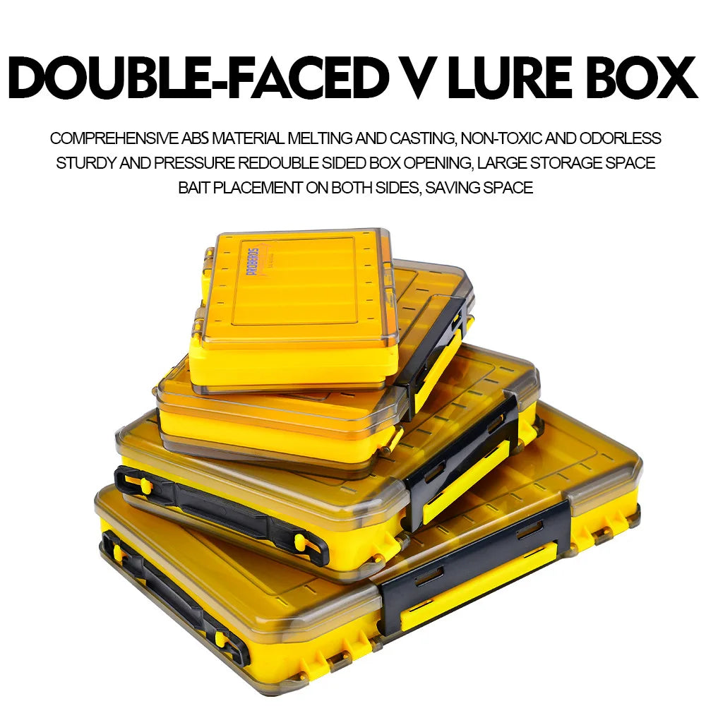 Versatile 10-Cell Double-Sided Fishing Tackle Box - Durable, Easy Access Bait & Tool Organizer for All Your Fishing Adventures