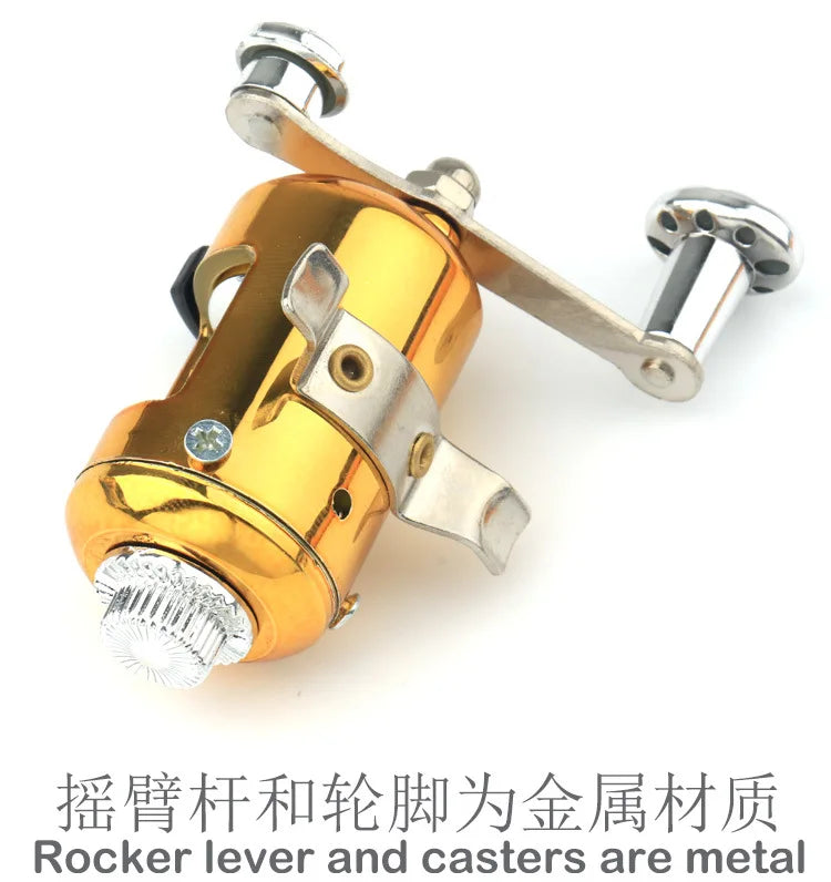 Steel Pen Fishing Rod Cross-border Mini Ice Fishing Rod Pocket Raft Rod Portable Gift Fishing Rod 1 Meter  Rods
