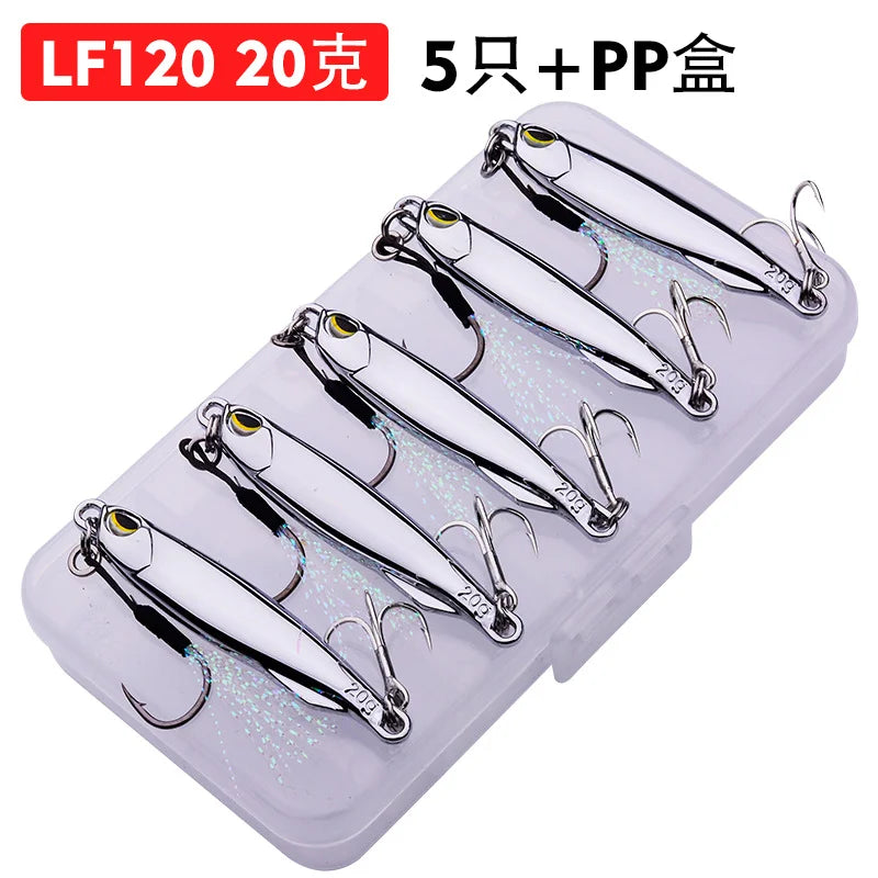 Metal Jig Bait 15g 20g 30g 40g Mackerel Artificial Hard Fish Lure Sinking Far Casting Jigging Bait Spoon Spinnerbait For Fishing