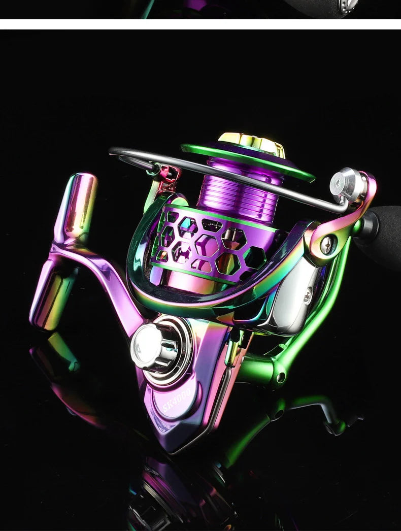 ZWICKE All Metal Imitation Wheel 15KG Max Drag Power 14+1 Ball Bearings Fishing Reel Fishing Rod Fishing Gear Spinning Wheel