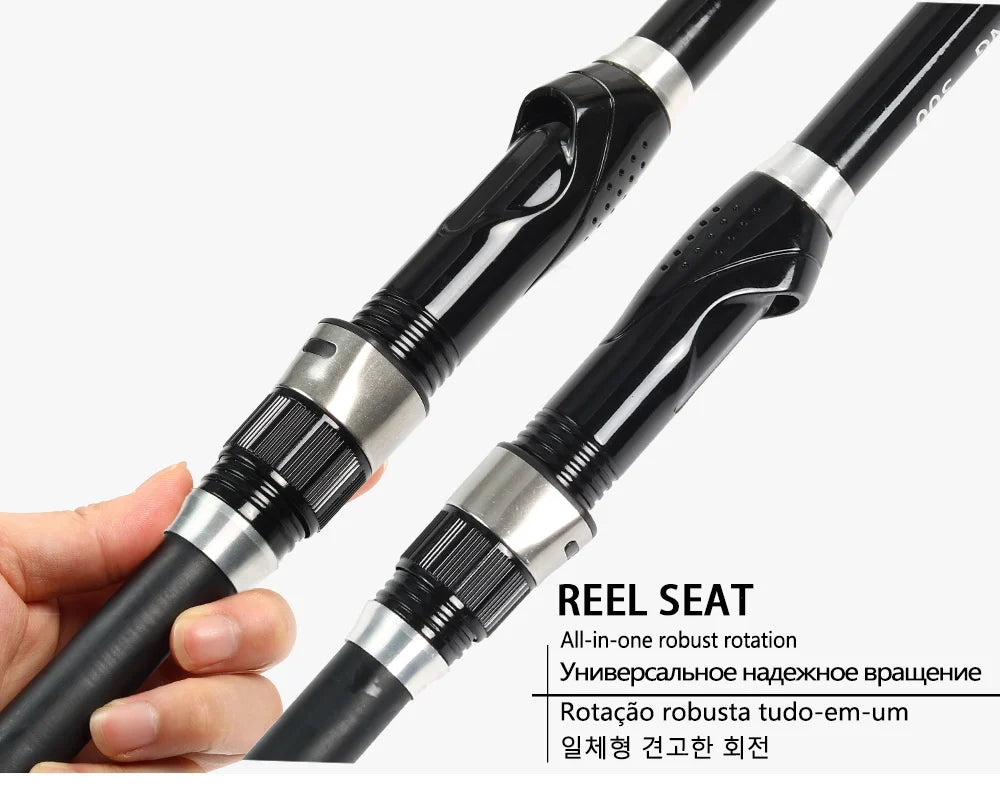JOSBY Mini Spinning Fishing Rod Telescopic FRP Feeder Ultralight Portable Sea Travel Pole 1.5M 1.8M 2.1M 2.4M 2.7M 3.0M NEW