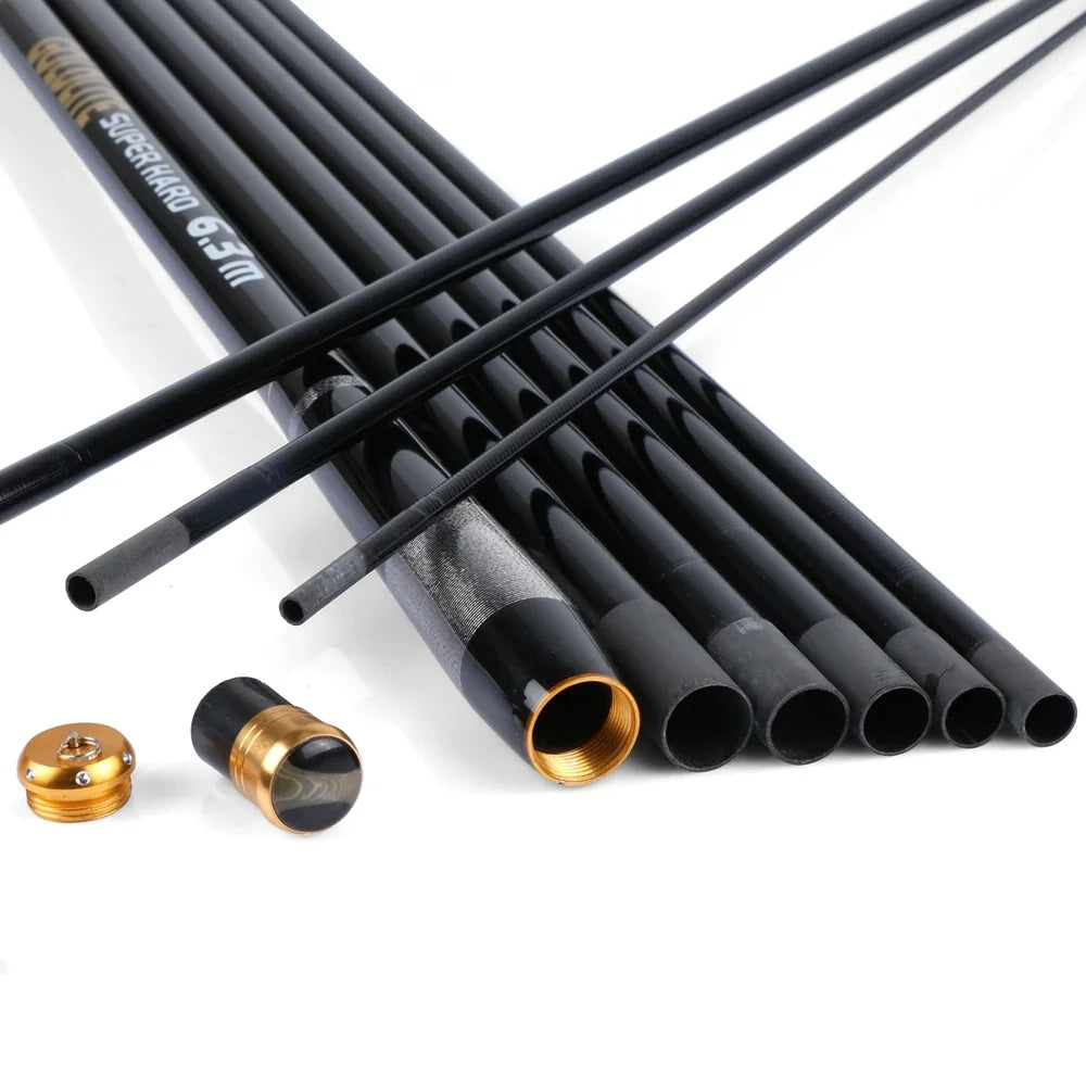 Goture GOLDLITE Hand Rod 3.6-7.2m Telescopic Carbon Fiber Ultralight Saltwater Freshwater Stream Carp Fishing Pole Pesca