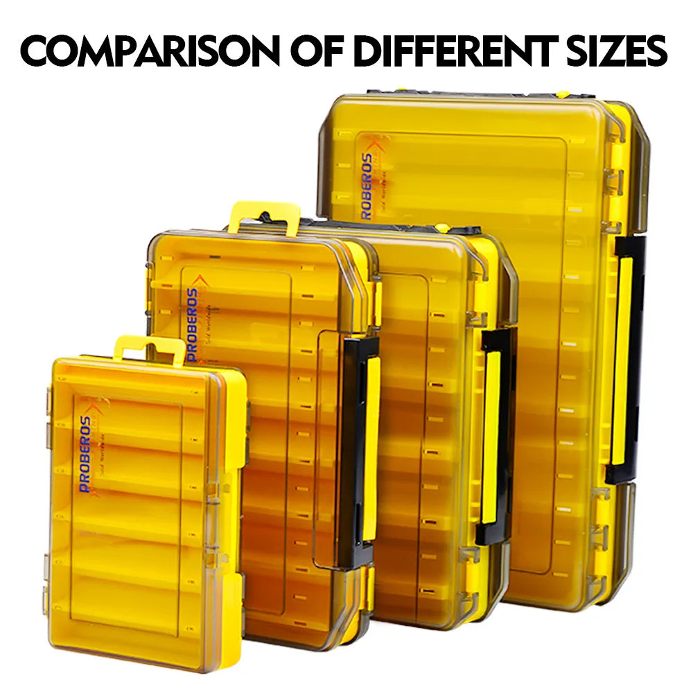 Versatile 10-Cell Double-Sided Fishing Tackle Box - Durable, Easy Access Bait & Tool Organizer for All Your Fishing Adventures