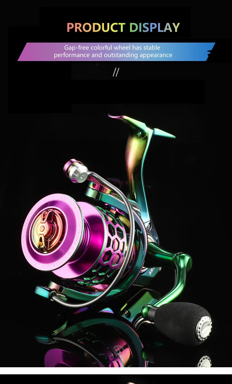ZWICKE All Metal Imitation Wheel 15KG Max Drag Power 14+1 Ball Bearings Fishing Reel Fishing Rod Fishing Gear Spinning Wheel