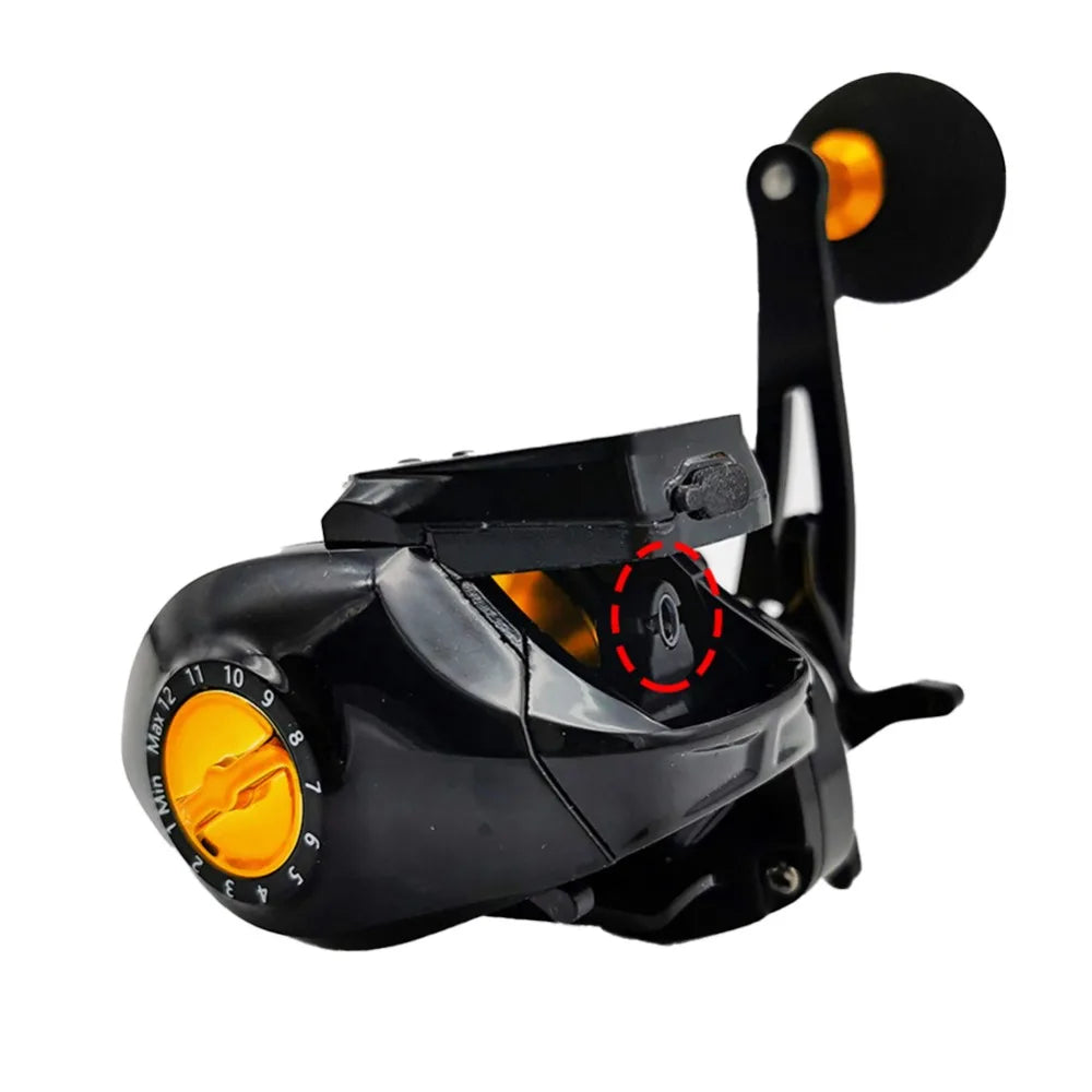 Hook Reminder Digital Fishing Baitcasting Reel Line Counter 6.3:1 Digital Fishing Reel With Line Counter Big Led Screen