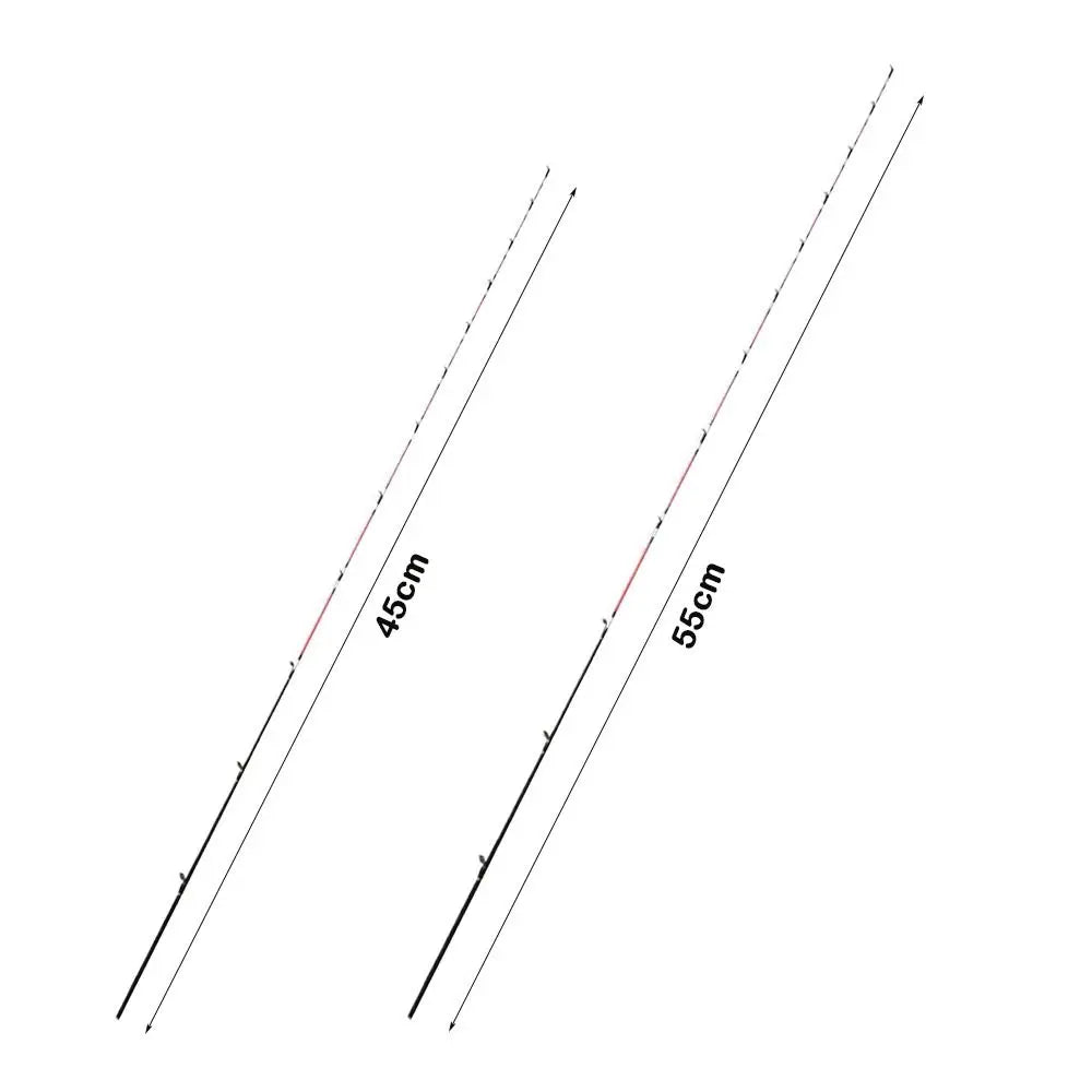 Fiberglass/Carbon Half-titanium Fishing Rod Tip Half/All Titanium Alloy Retractable Carbon Fiber Portable Ice fishing