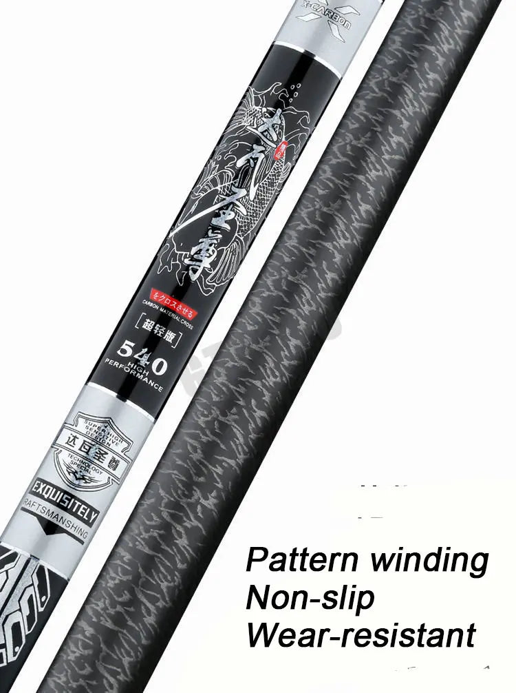 High Quality Carbon Super Light Fishing Rod Positionable Fiber Telescopic Handle Stream Pole 3.6M4.5M7.2M8M9M10M Travel Carp Rod