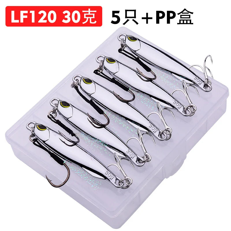 Metal Jig Bait 15g 20g 30g 40g Mackerel Artificial Hard Fish Lure Sinking Far Casting Jigging Bait Spoon Spinnerbait For Fishing
