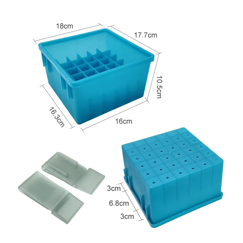 New 36 Grids Plastic Luminous Fishing Tackle Box Hard Lure Storage Box Egi Webfoot Octopus Organizer Squid Jig Bait Container