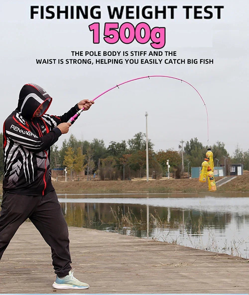 Portable Telescopic Fishing Rod Combo1.5-2.4m Fishing Rod and 2000 3000 4000 Spinning Reel Fishing Line Kit For Freshwater Pesca