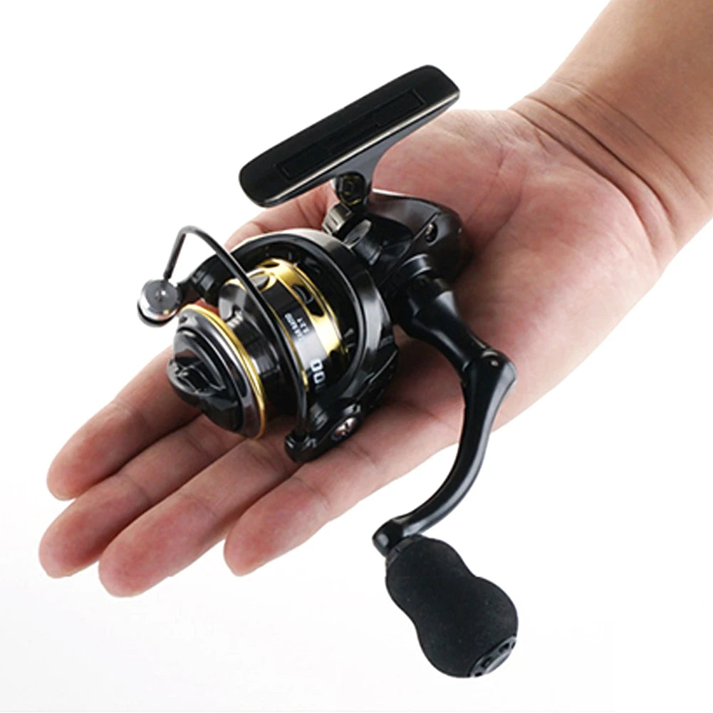Lightweight Spinning Reel ZP 500/800 Series Small Fishing Reel Gear Ratio 5.2:1 Metal Fishing Spinning Wheel for Carp Fishing