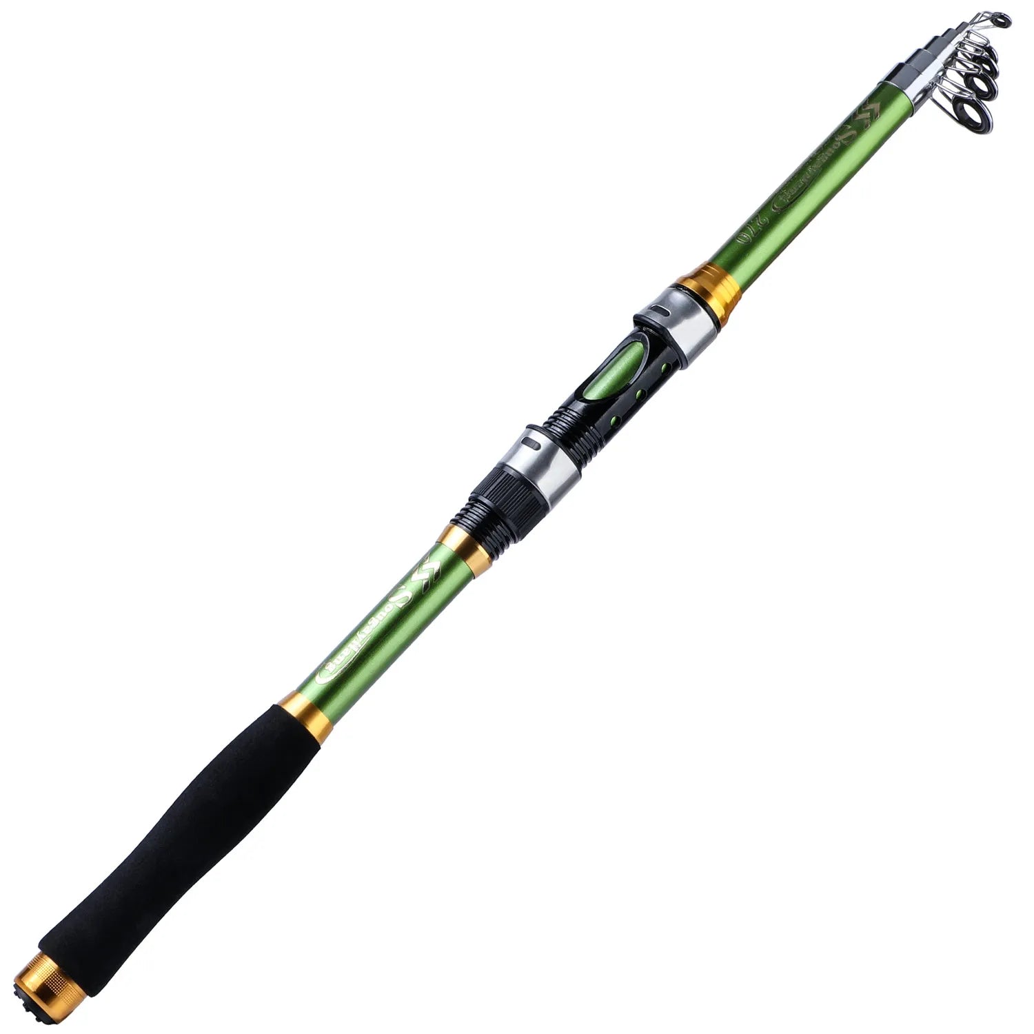 Sougayilang 1.8m-3.3m Telescopic Fishing Rod Super Strong Glass Fiber Travel Rod for Freshwater Saltwater Bass Fishing Pesca