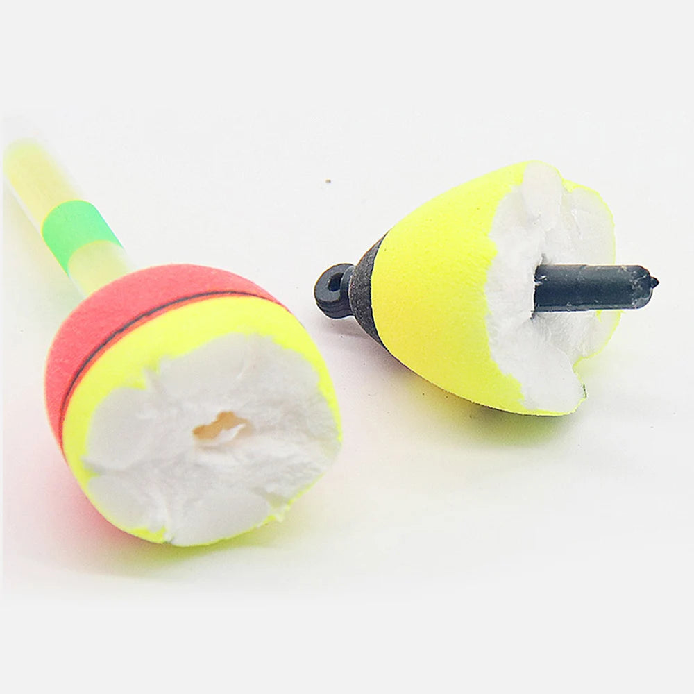 5Pcs EVA Luminous Fishing Night Floats Light Stick Foam Plastic Bobber for Sea Rock Fishing Striking Float Accessories 10-100g